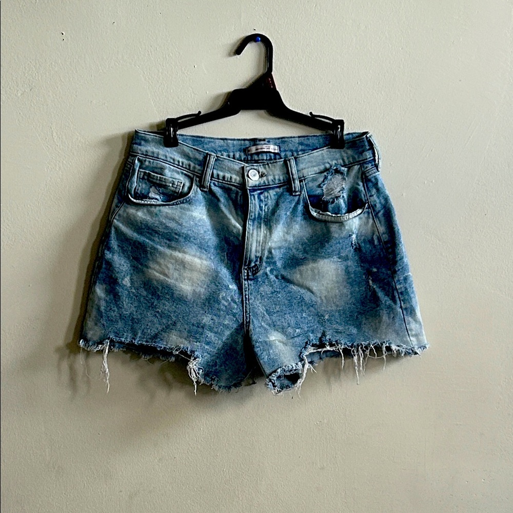 Distressed Denim Women Shorts
